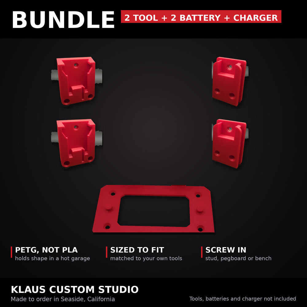 Bundle, four holders plus the charger mount